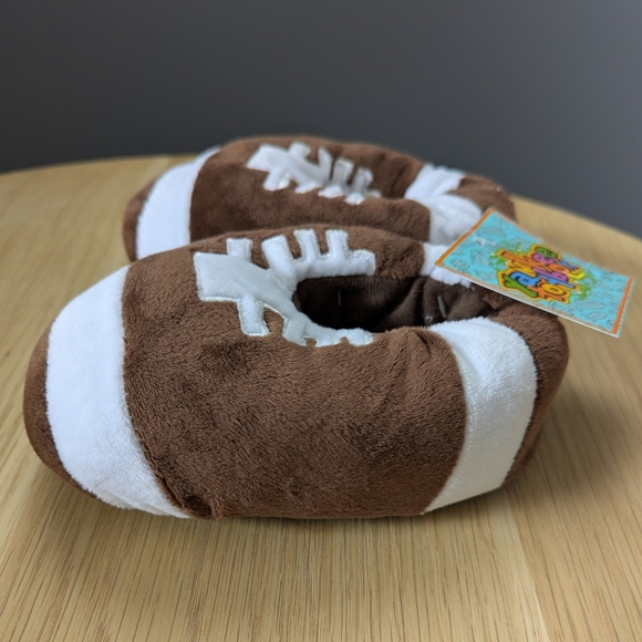 ✨HOST PICK✨NWT Kids Football Plush Mooshy Slippers (Various Sizes Available) - Picture 3 of 14